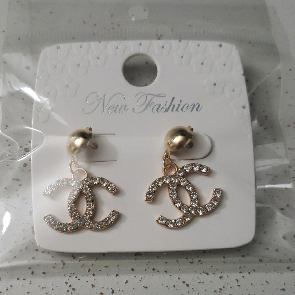 Elegant Gold and Silver Earrings